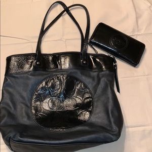 Coach Tote with matching wallet